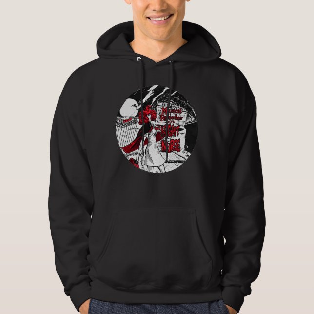 Veste À Capuche Les remèdes musicaux avec l'infirmière de nuit (Devant)