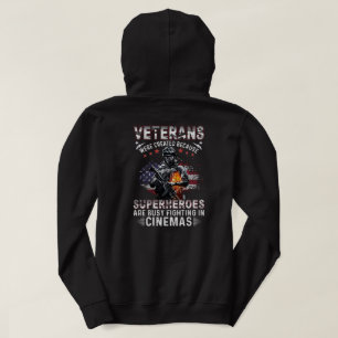 Veste À Capuche Les vétérans parce que les super-héros sont occupé