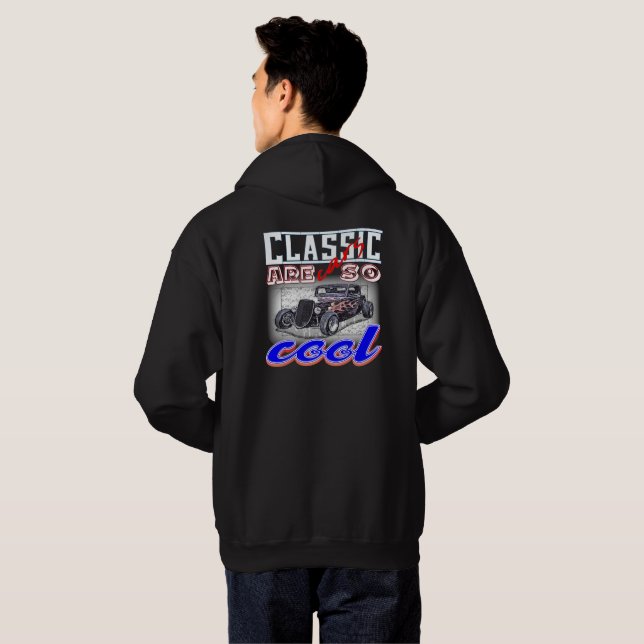 Veste À Capuche les voitures classiques sont si cool retro car (Dos entier)