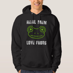 Veste À Capuche Les vrais hommes aiment les grenouilles