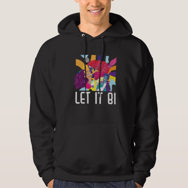 Veste À Capuche Let It Bi Bisexual Pride March Bisexuality LGBTQ   (Devant)