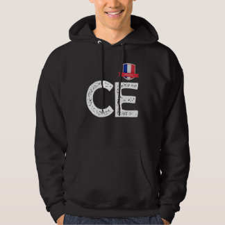 Veste À Capuche LETTRE FRANÇAISE HUMANITAIRE C ET E France