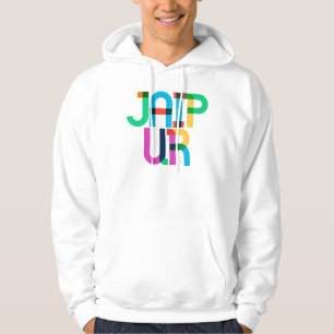 Veste À Capuche Lettres d'art pop indien de Jaipur