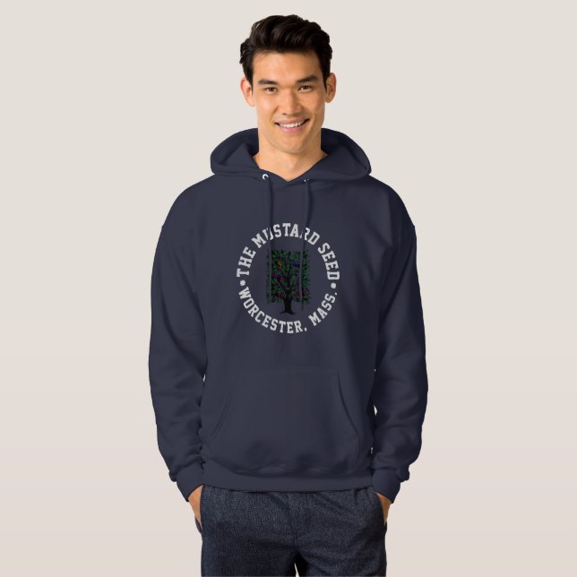 Veste À Capuche Lettres et logo blancs (Devant entier)