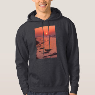 Veste À Capuche Lever Du Soleil, Marée Basse.