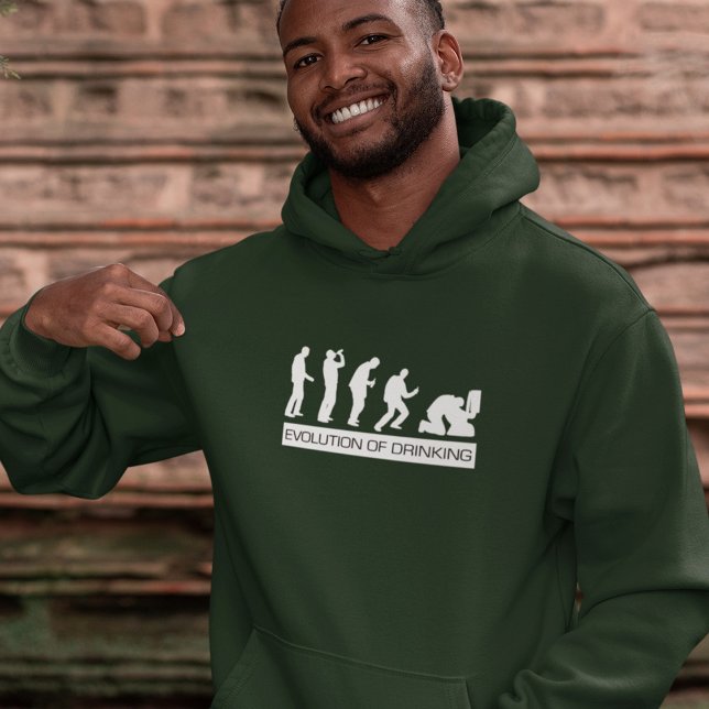 Veste À Capuche L'évolution de la boisson de la Saint-Patrick (Créateur téléchargé)