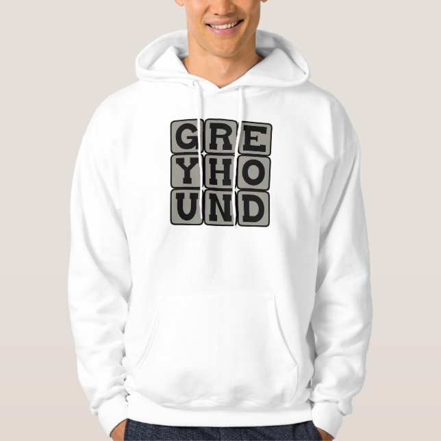 Veste À Capuche Lévrier, chien de course (Devant)