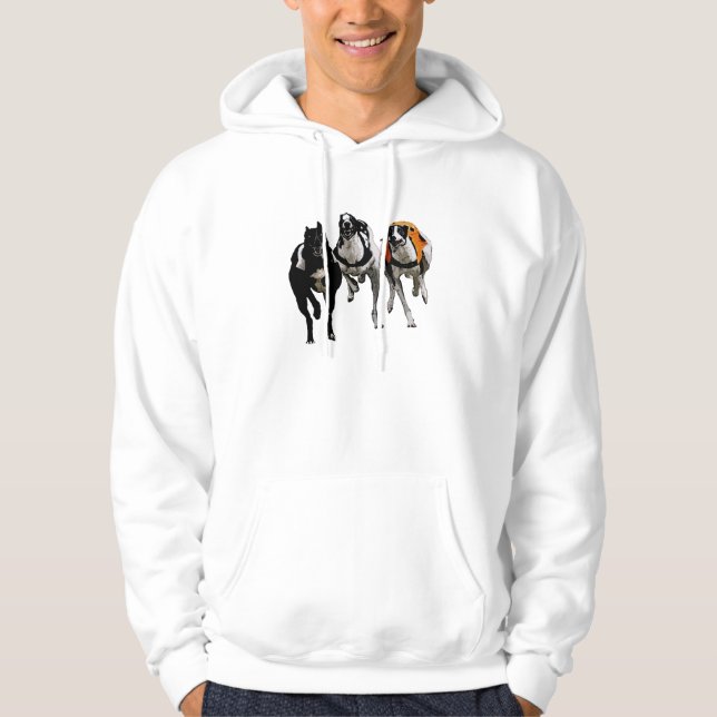 VESTE À CAPUCHE LÉVRIER DE RACE DE CHIEN (Devant)