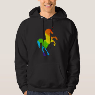 Veste À Capuche Lgbt Pride Unicorn Rainbow Flag Appui aux droits d