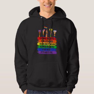 Veste À Capuche Lgbt Retro Fist Love Equal Rights It's Not A Pie