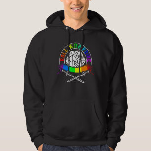 Veste À Capuche Lgbt Roll Avec Fierté D20 Rpg Tabletop Gay Et Lesb