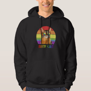 Veste À Capuche Lgbtq Ally Cat Rainbow Gay pride Drapeau Lgbt 9