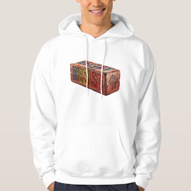 Veste À Capuche LGBTQ+ "RESISTER" Brick (Devant)