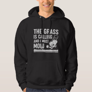 Veste À Capuche L'Herbe Appelle Et Je Dois Mouiller