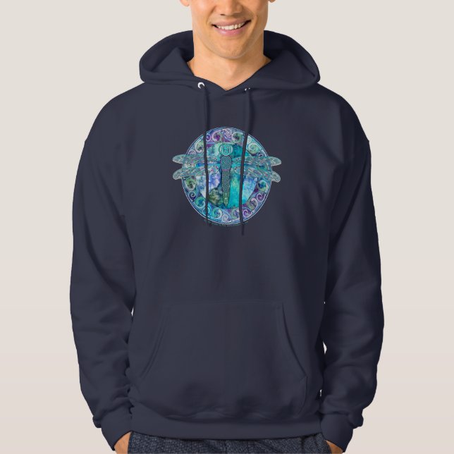Veste À Capuche Libellule celtique fraîche (Devant)