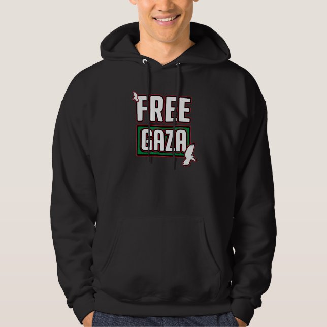 Veste À Capuche Libérez Gaza Palestine Libérez la Palestine Aidez  (Devant)