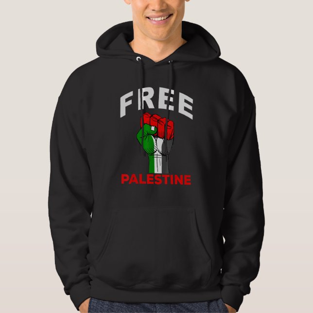 Veste À Capuche Libérez la Palestine, pour que l'énergie des femme (Devant)