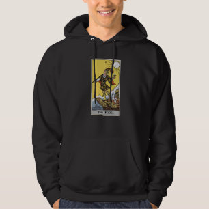 Veste À Capuche L'idiot Tarot Card Pagan Witch Occult Fortune Div