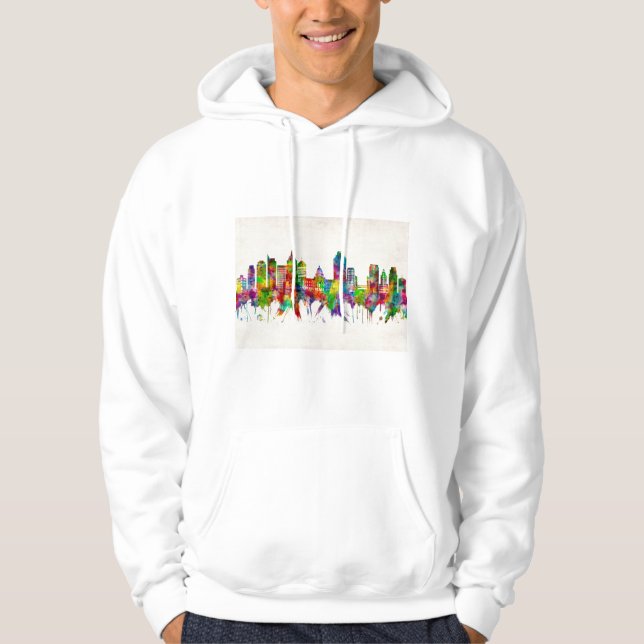 Veste À Capuche Ligne aérienne de Sacramento en Californie (Devant)