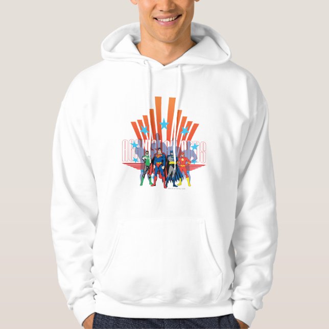 Veste À Capuche Ligue de Justice "Contre Toutes Les Odeurs" (Devant)