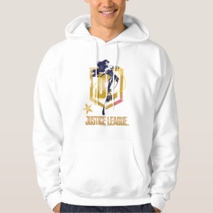 Veste À Capuche Ligue de la justice Wonwoman JL Logo Pop Art