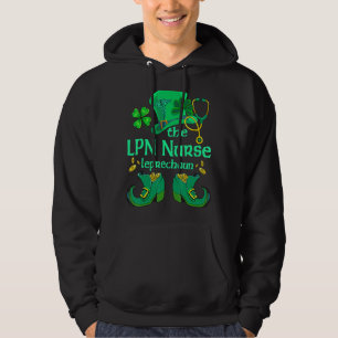 Veste À Capuche L'Infirmière Lpn Leprechaun Jour de la Saint Patri