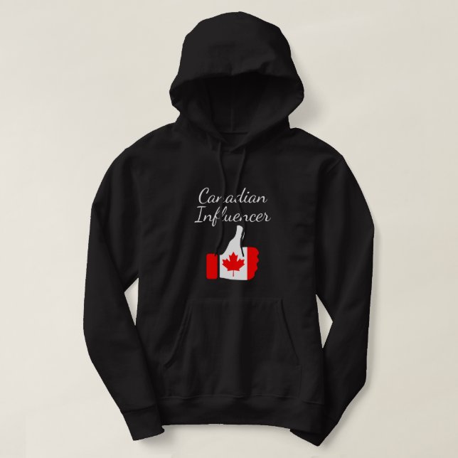 Veste À Capuche L'Influenceur canadien monte la route du phare (Design devant)