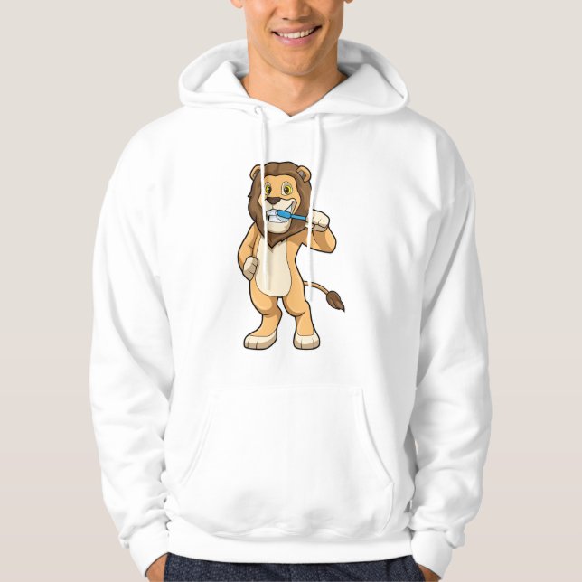 Veste À Capuche Lion avec brosse à dents (Devant)