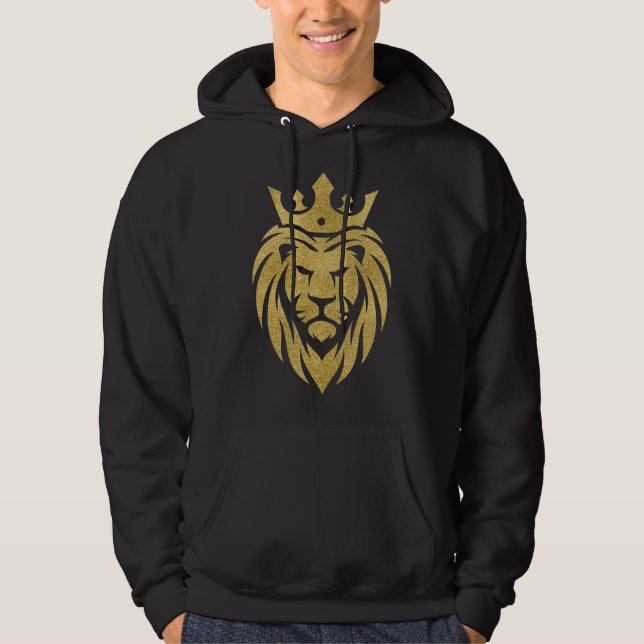 Veste À Capuche Lion Avec Couronne - Style Or 3 (Devant)