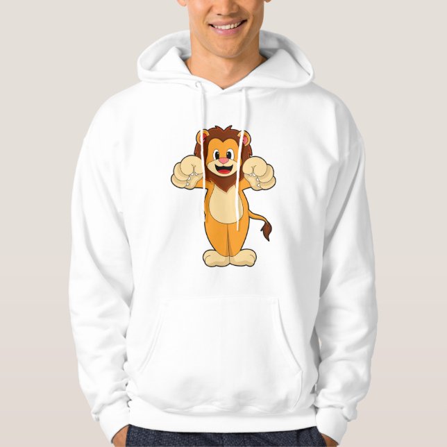 Veste À Capuche Lion avec de grosses cales (Devant)