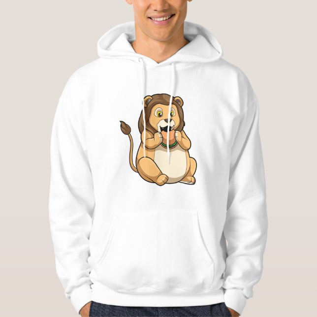 Veste À Capuche Lion avec hamburger (Devant)