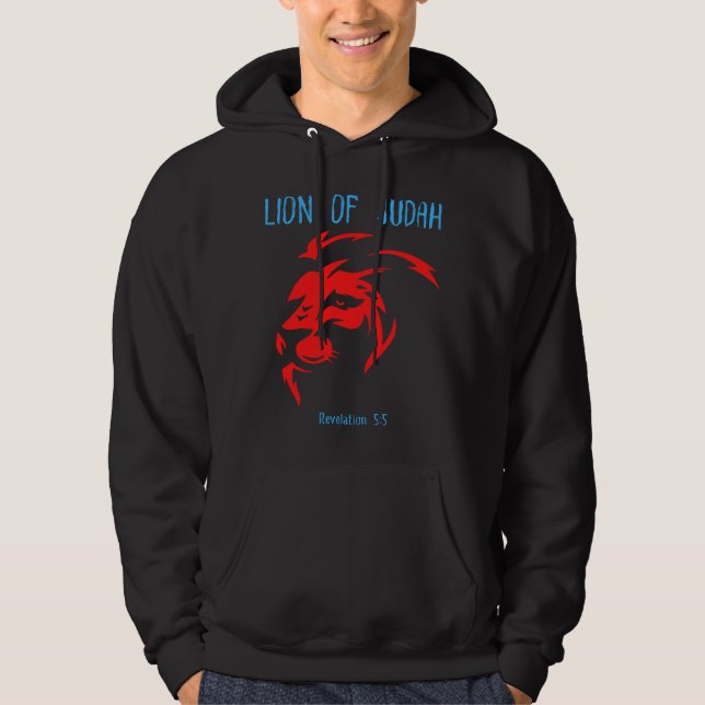 Veste À Capuche Lion de Juda Christian Jésus foi Don (Devant)