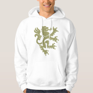 Veste À Capuche Lion héraldique 01 - Khaki