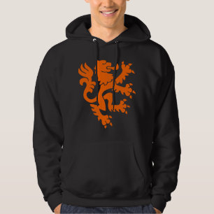 Veste À Capuche Lion héraldique 01 - Orange