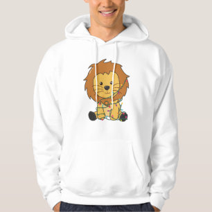 Veste À Capuche Lion Noël Neige Animaux d'hiver Lions