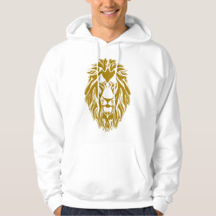 Veste À Capuche Lion triste tête dorée 