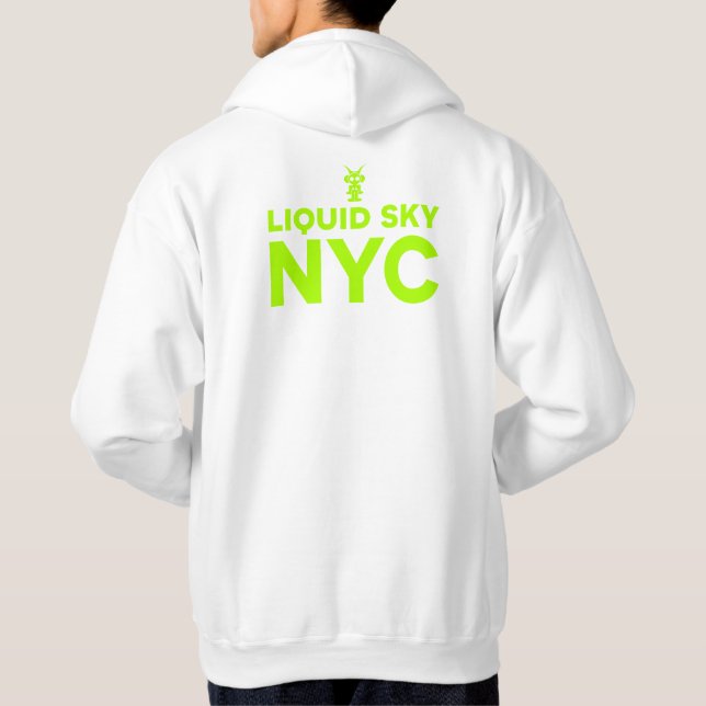 Veste À Capuche LIQUID SKY HOOD (imprimé vert ) AVEC IMPRIMANTE DE (Dos)