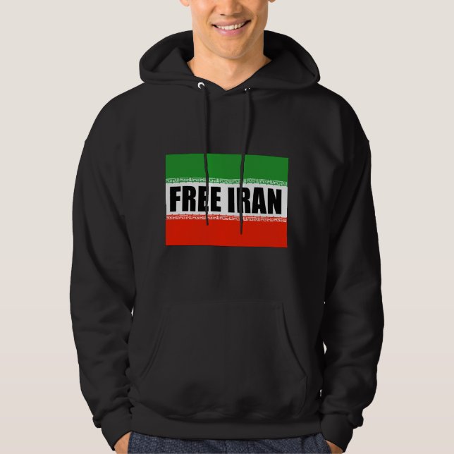 VESTE À CAPUCHE L'IRAN LIBRE (Devant)