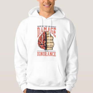 Veste À Capuche Lire des livres peut endommager votre ignorance