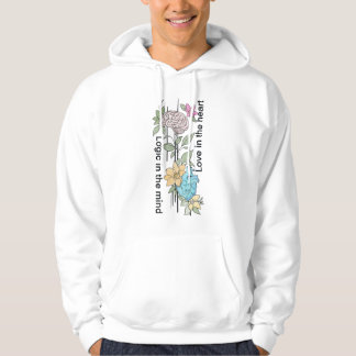 Veste À Capuche Logique dans l'esprit, amour dans le cœur