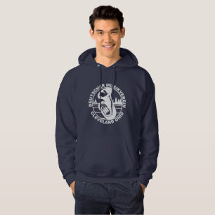 Veste À Capuche Logo à capuchon de blanc de sweatshirt de DMV