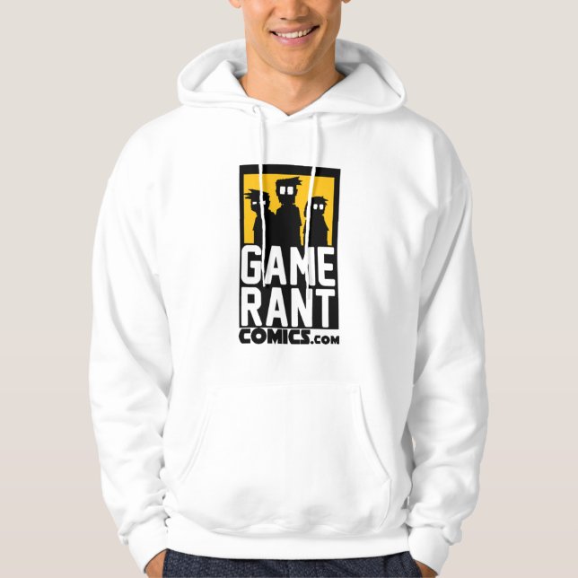 Veste À Capuche Logo de bandes dessinées de harangue de jeu (Devant)