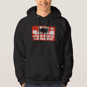 Veste À Capuche Logo de la Ligue de Justice et silhouettes de cara
