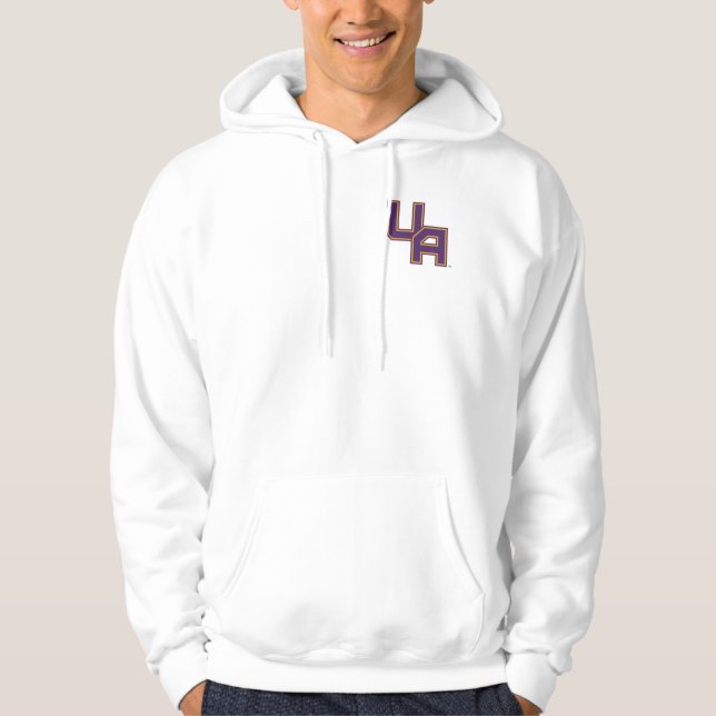 Veste À Capuche Logo de l'Université d'Albany Initials (Devant)