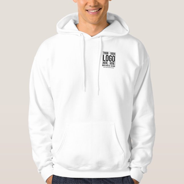 Veste À Capuche Logo d'entreprise personnalisé Entreprise Cool mod (Devant)