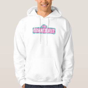 Veste À Capuche Logo des signes rose sésame Street