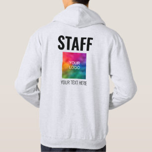 Veste À Capuche Logo du texte du client Équipe du personnel des ho
