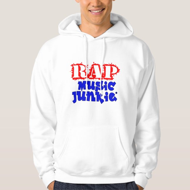 Veste À Capuche Logo MJ bleu rouge (Devant)