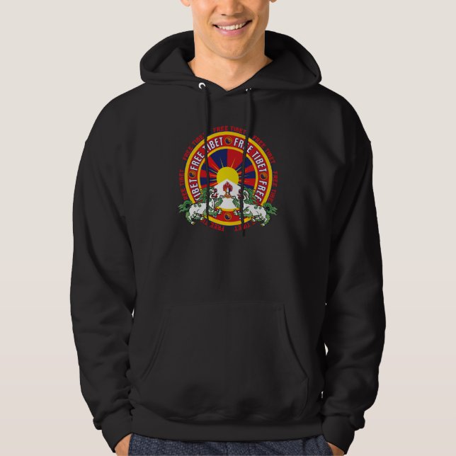 Veste À Capuche Logo rond libre du Thibet (Devant)
