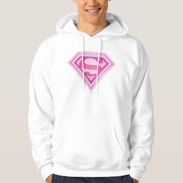 Veste À Capuche Logo Supergirl rose (Devant)